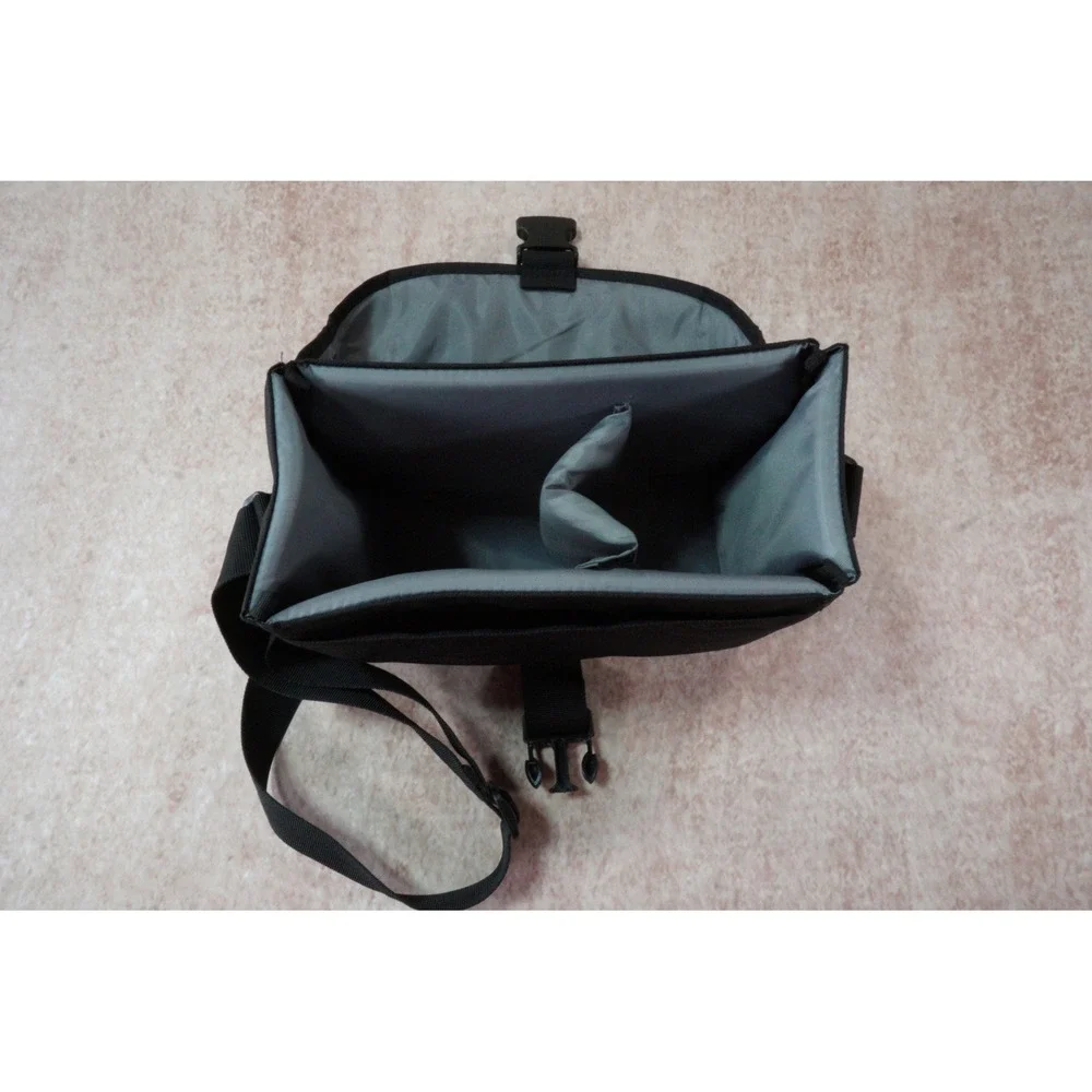 Canon DSLR Camera Gadget Bag Black Padded Case Shoulder Strap Dividers